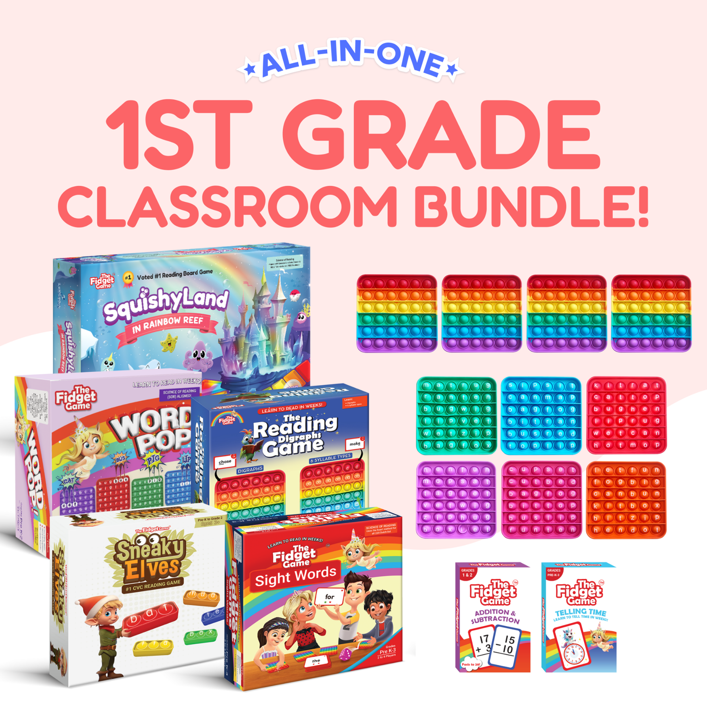 1st Grade Classroom Bundle The Fidget Games