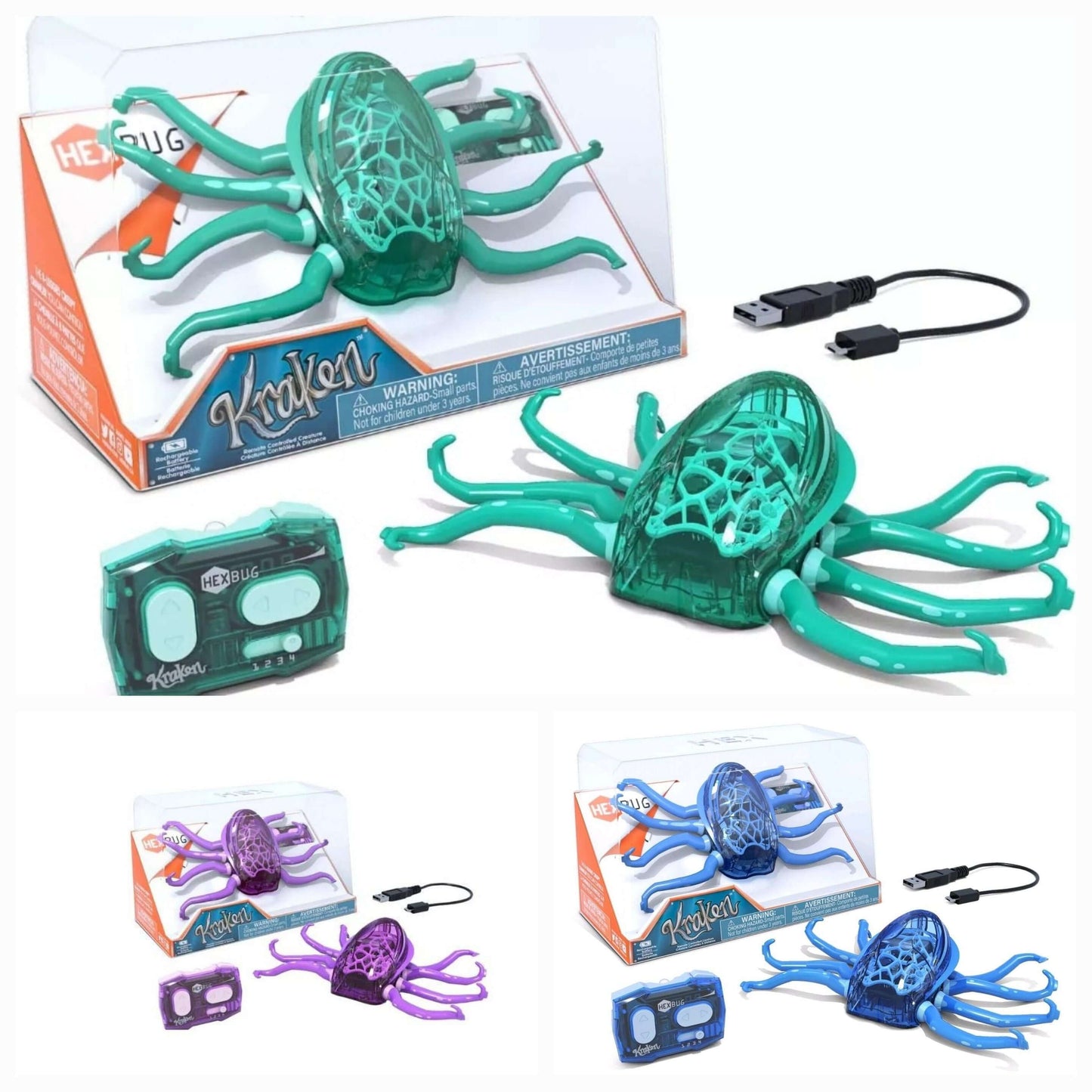 HEXBUG Kraken Robotic Remote Control Creature - The Bargains Basement