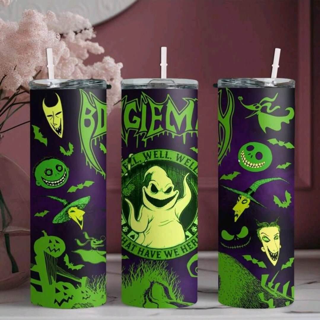 20oz Oogie Boogie Tumbler with straw and lid, Nightmare Before Christmas - The Bargains Basement20oz Oogie Boogie Tumbler with straw and lid, Nightmare Before Christmas