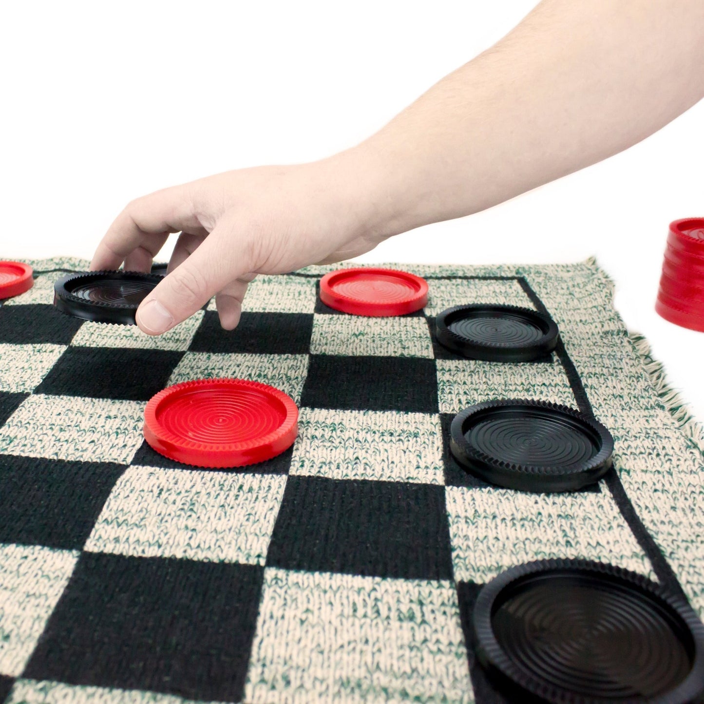 3 - in - 1 Giant Checkers Rug - The Bargains Basement3 - in - 1 Giant Checkers Rug
