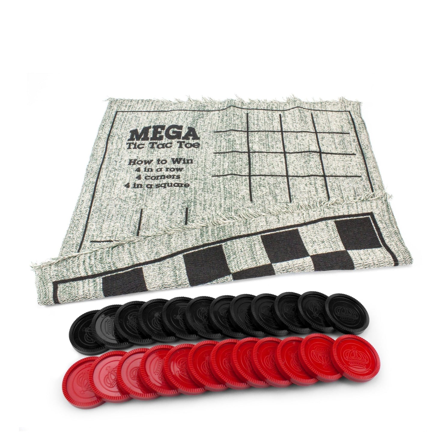 3 - in - 1 Giant Checkers Rug - The Bargains Basement3 - in - 1 Giant Checkers Rug