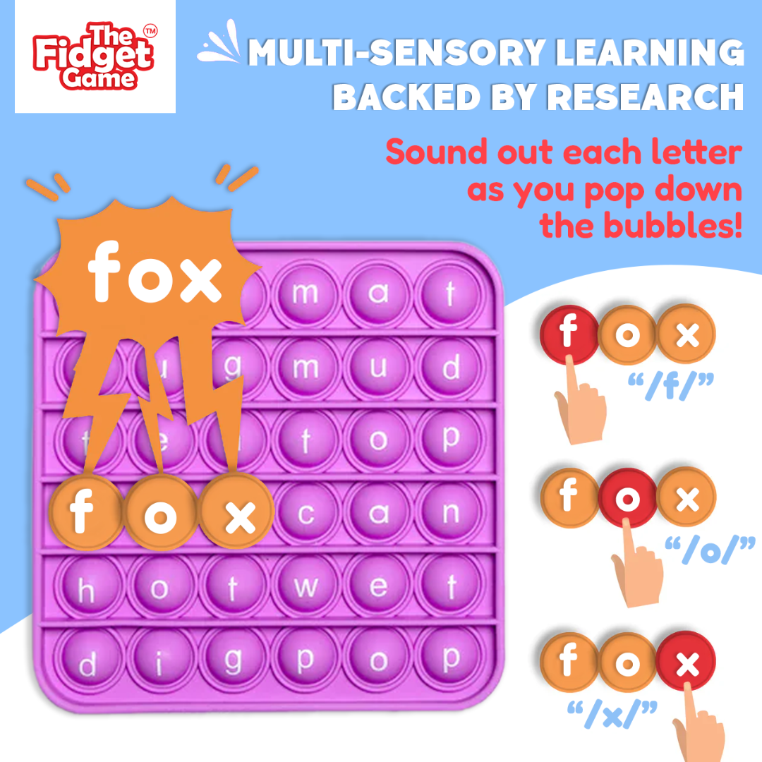 6 Extra CVC Fidget Mats (Word Pop) The Fidget Games