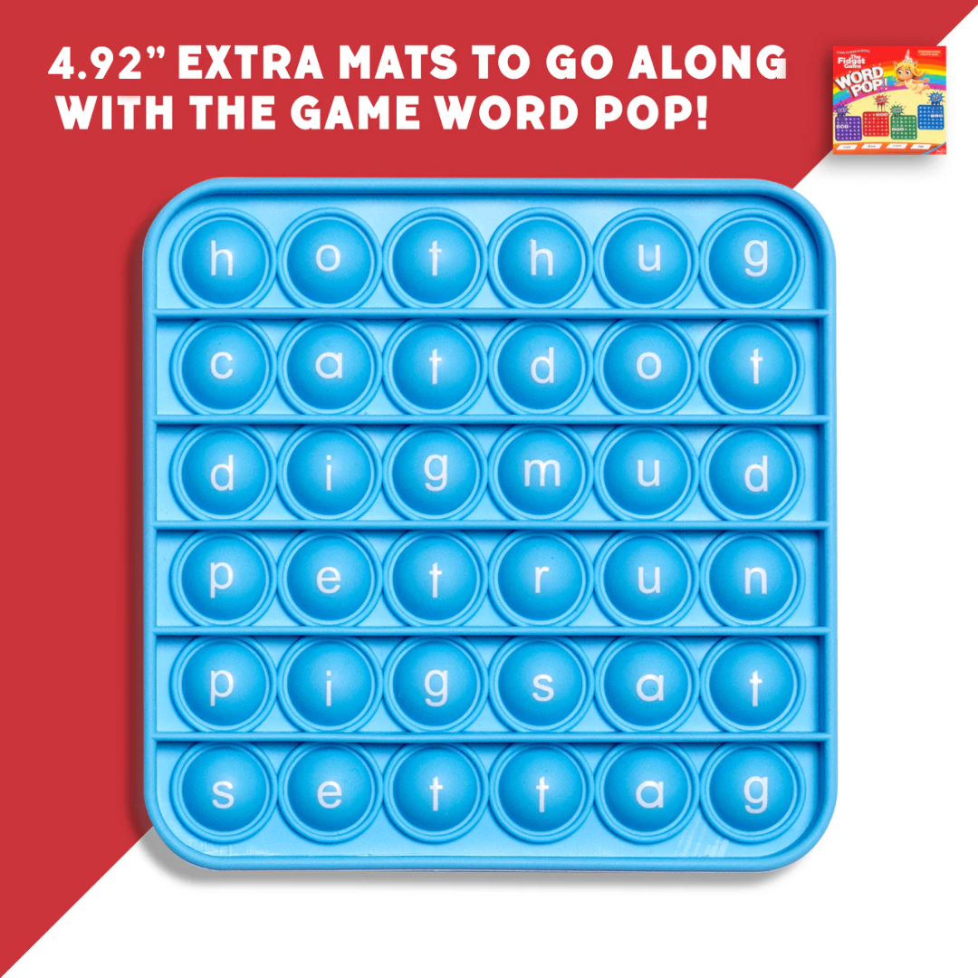 6 Extra CVC Fidget Mats (Word Pop) The Fidget Games