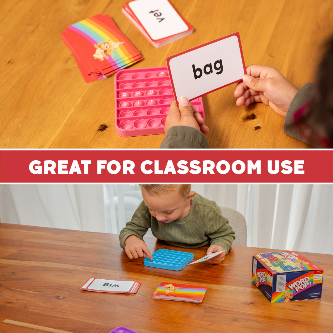 6 Extra CVC Fidget Mats (Word Pop) The Fidget Games