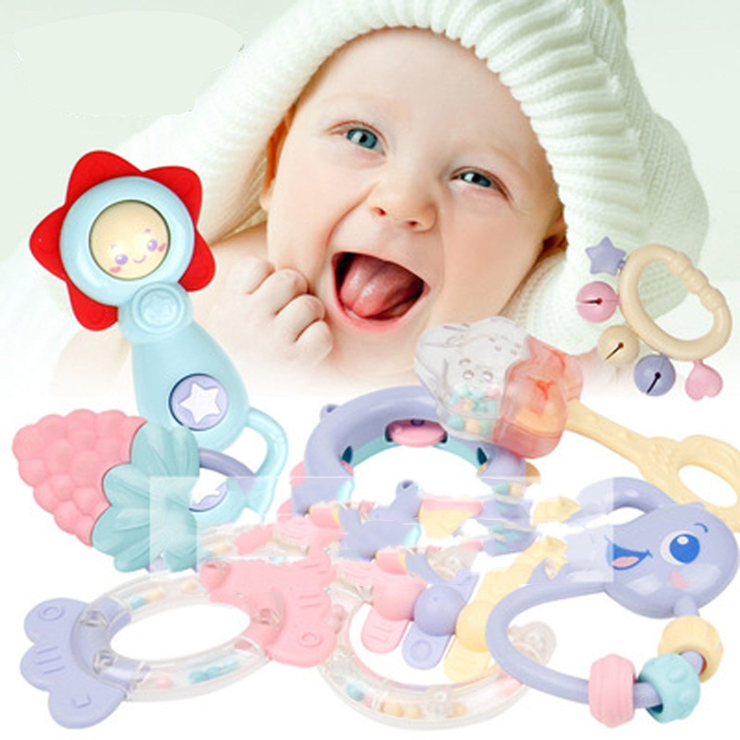 Baby Early Education Teether Toy – Developmental Sensory Learning Toy