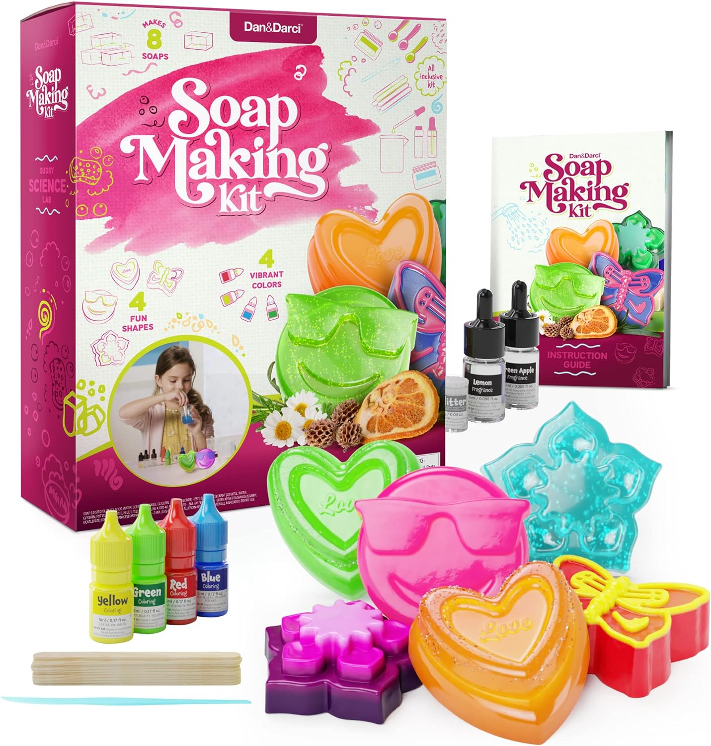 Dan&Darci Soap Making Kit for Kids - Crafts Science Toys - Birthday Gifts for Girls and Boys Age 6-12 Years Old Girl DIY - Best Educational Activity Gift by Surreal Brands The Shop Everything Store