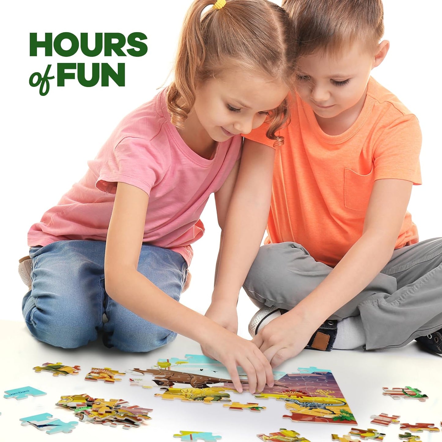 Glow in The Dark 100 Piece Dinosaur Puzzle for Kids by Surreal Brands The Shop Everything Store