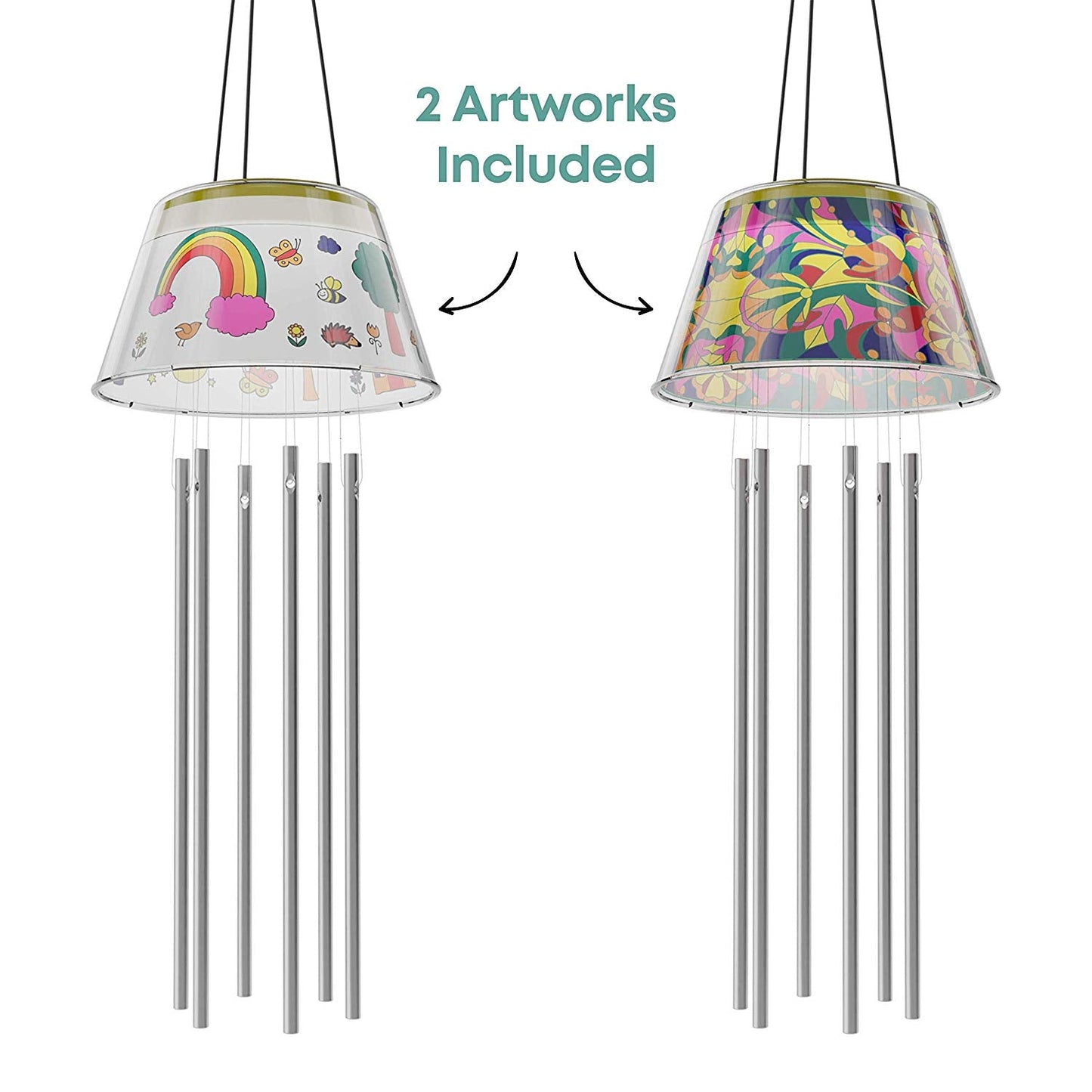 Create Your Own Solar-Powered Light-up Wind Chime Kit by Surreal Brands The Shop Everything Store