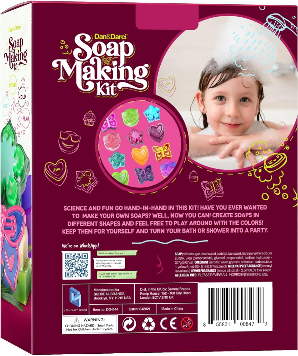 Dan&Darci Soap Making Kit for Kids - Crafts Science Toys - Birthday Gifts for Girls and Boys Age 6-12 Years Old Girl DIY - Best Educational Activity Gift by Surreal Brands The Shop Everything Store