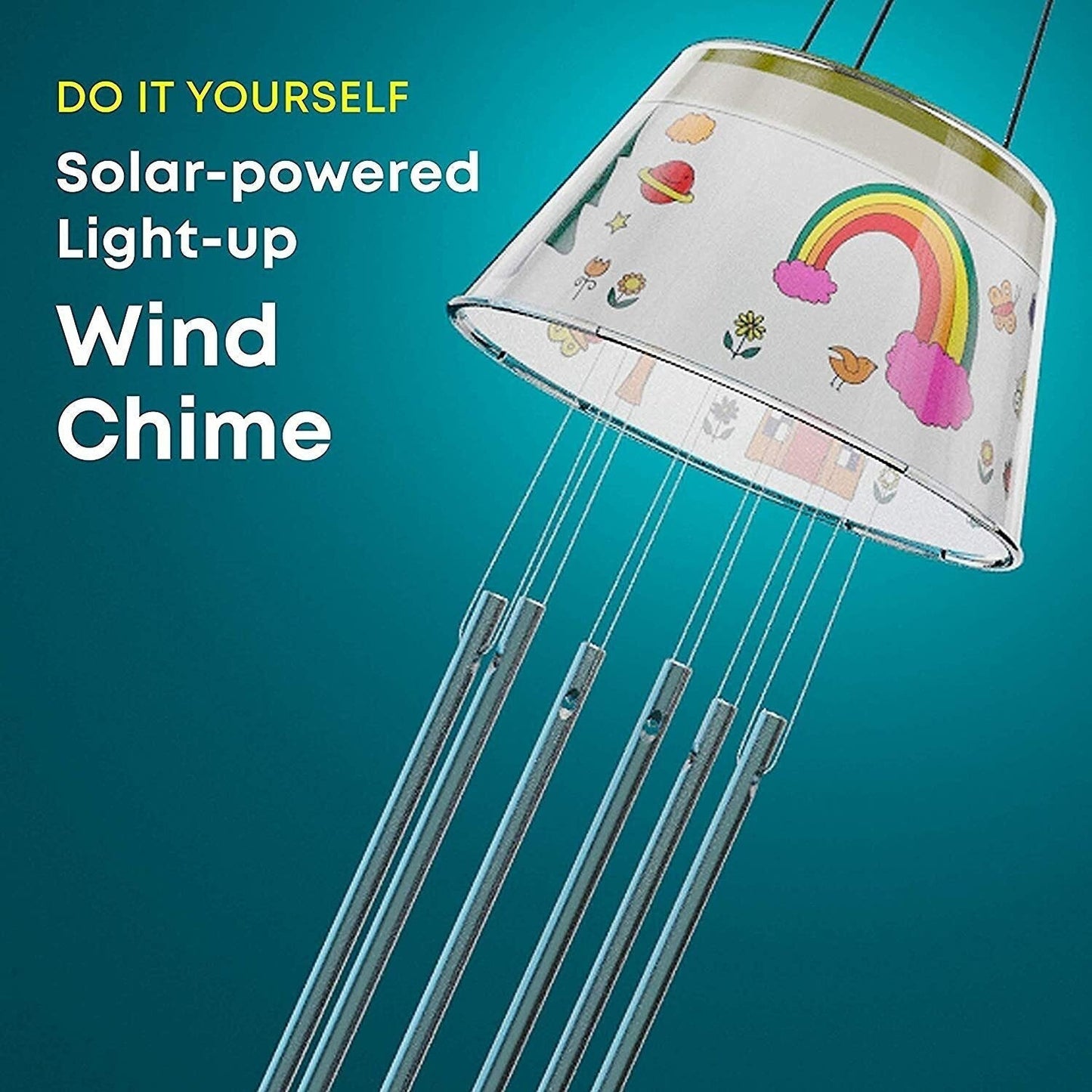 Create Your Own Solar-Powered Light-up Wind Chime Kit by Surreal Brands The Shop Everything Store