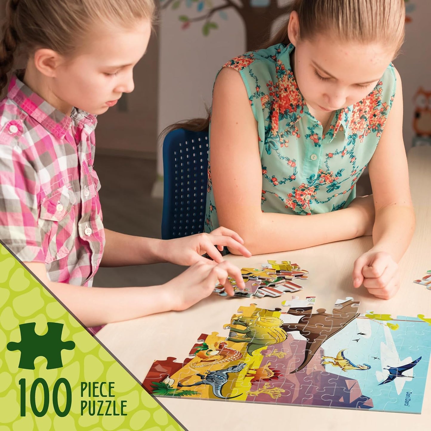 Glow in The Dark 100 Piece Dinosaur Puzzle for Kids by Surreal Brands The Shop Everything Store