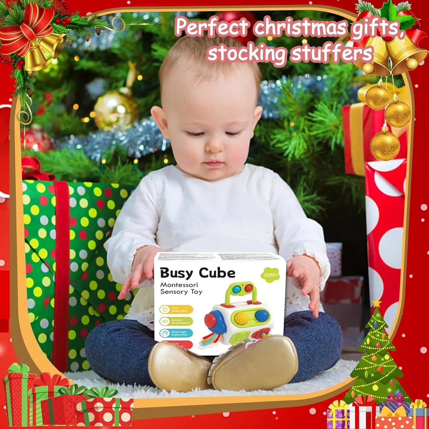 9 - in - 1 Busy Cube – Montessori Sensory Educational Toy for Toddlers - The Bargains Basement9 - in - 1 Busy Cube – Montessori Sensory Educational Toy for Toddlers