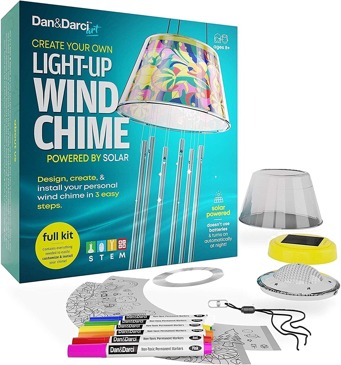 Create Your Own Solar-Powered Light-up Wind Chime Kit by Surreal Brands The Shop Everything Store