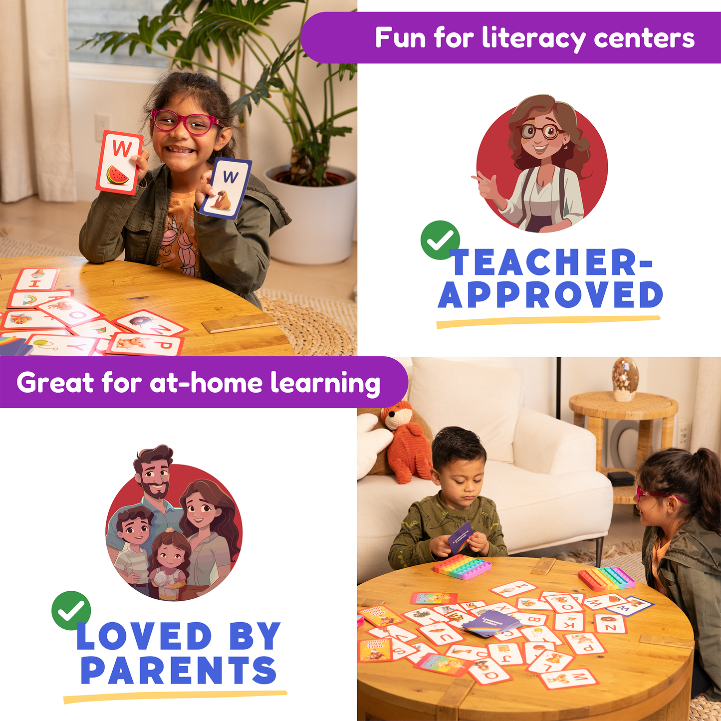 .ABC: Learn Uppercase & Lowercase Letters Card Pack The Fidget Games