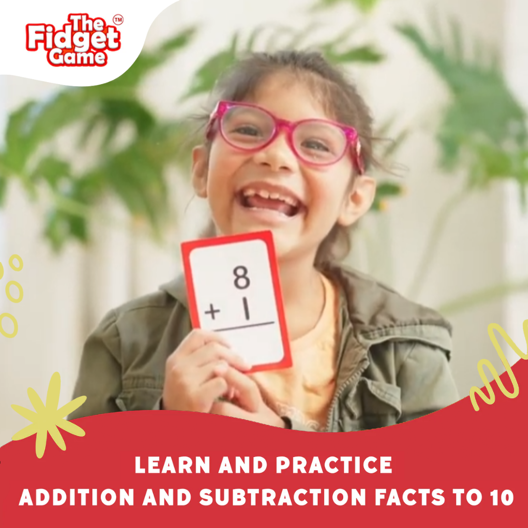 .Pre-K & Kindergarten Addition & Subtraction Card Pack The Fidget Games