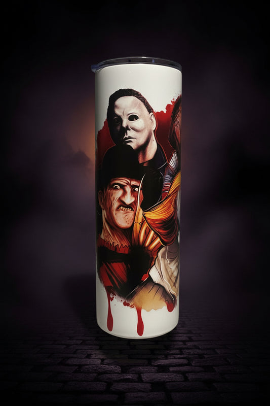 Horror Villains Sublimation Tumbler | Halloween Drinkware The Bargains Basement