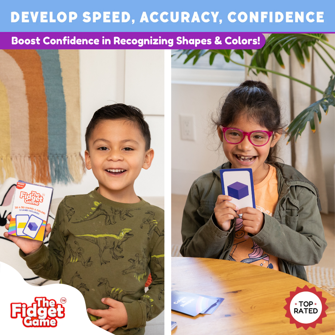 2D & 3D Shapes & Colors Card Pack The Fidget Games