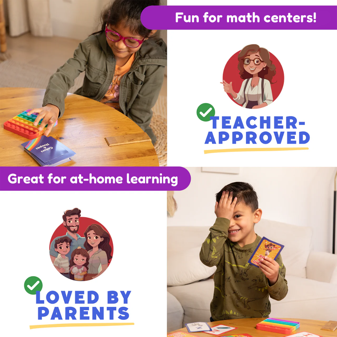 2D & 3D Shapes & Colors Card Pack The Fidget Games