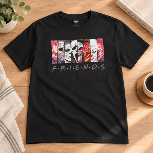 Horror Friends Graphic T-Shirt | Size Large The Bargains Basement