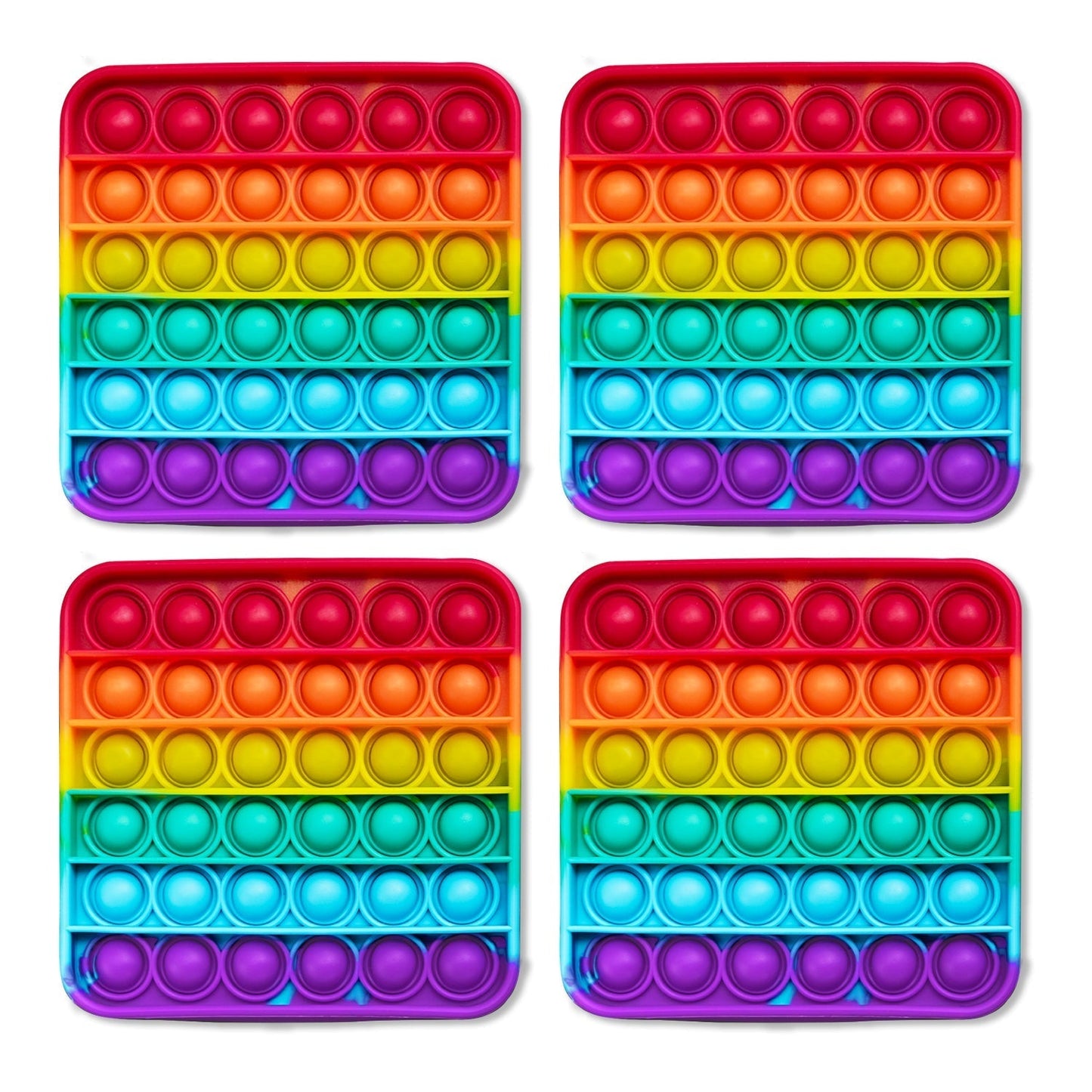 4 Extra Rainbow Fidget Mats (The Fidget Game: Sight Words) The Fidget Games