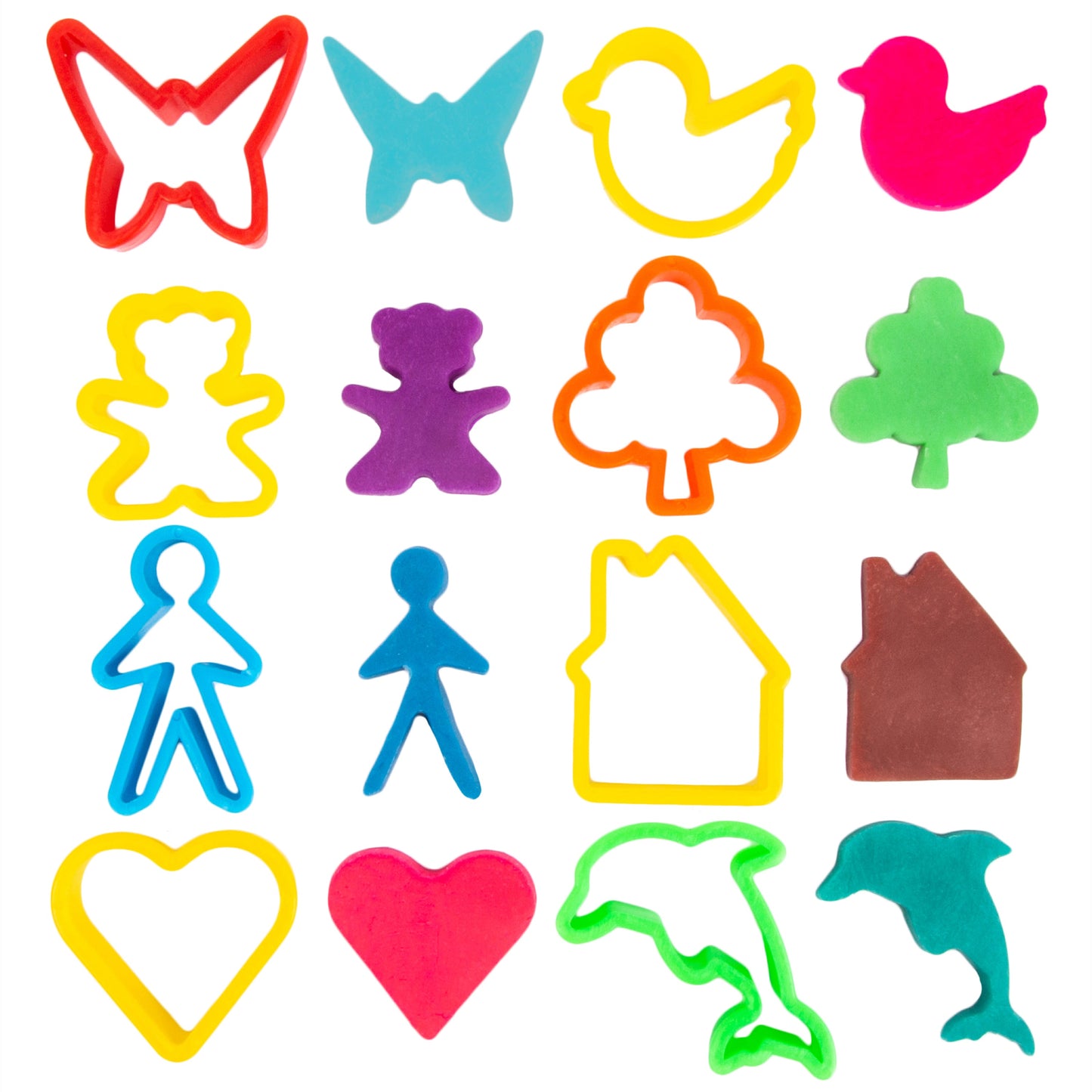 24 Piece Animal Shape Dough Tool Kit Creative Kids
