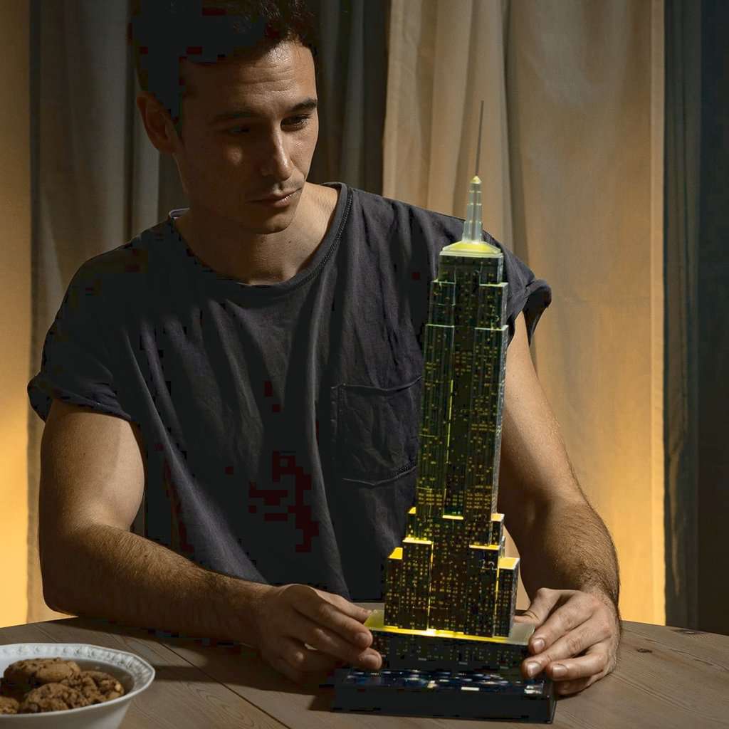 Light-Up Empire State Building 228 Piece 3D Jigsaw Puzzle Ravensburger Puzzle Merchant