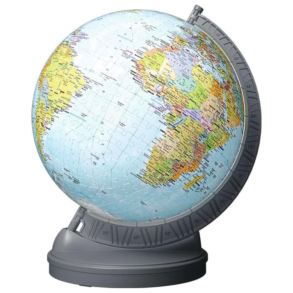 Light-Up Globe with Stand 548 Piece 3D Jigsaw Puzzle Ravensburger Puzzle Merchant