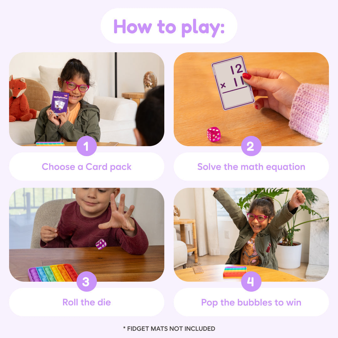 Multiplication Card Pack The Fidget Games