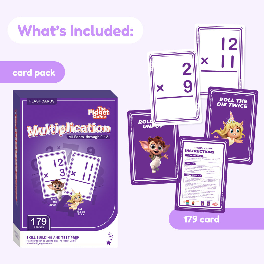 Multiplication Card Pack The Fidget Games