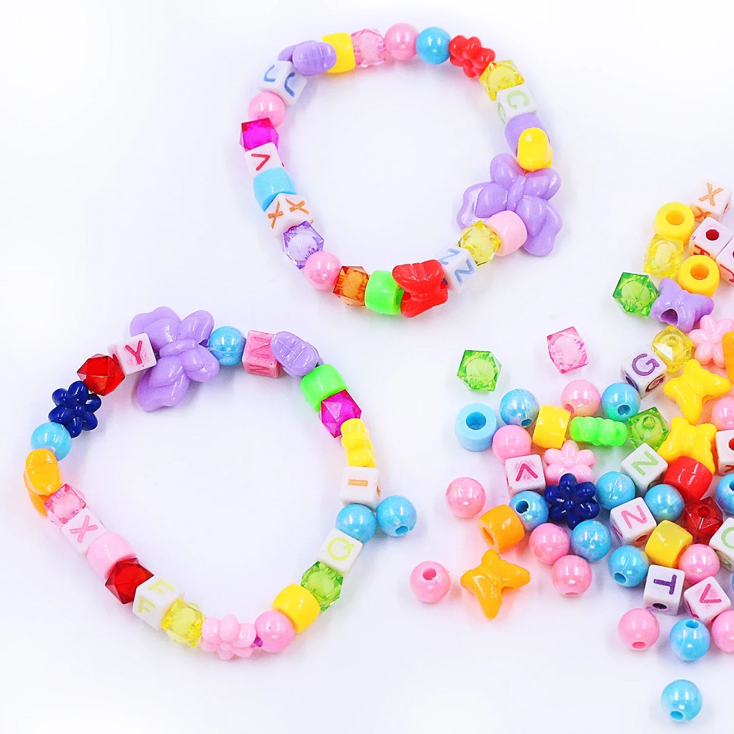 Kids DIY Bead Jewelry Making Kit – Creative Craft Set for Girls