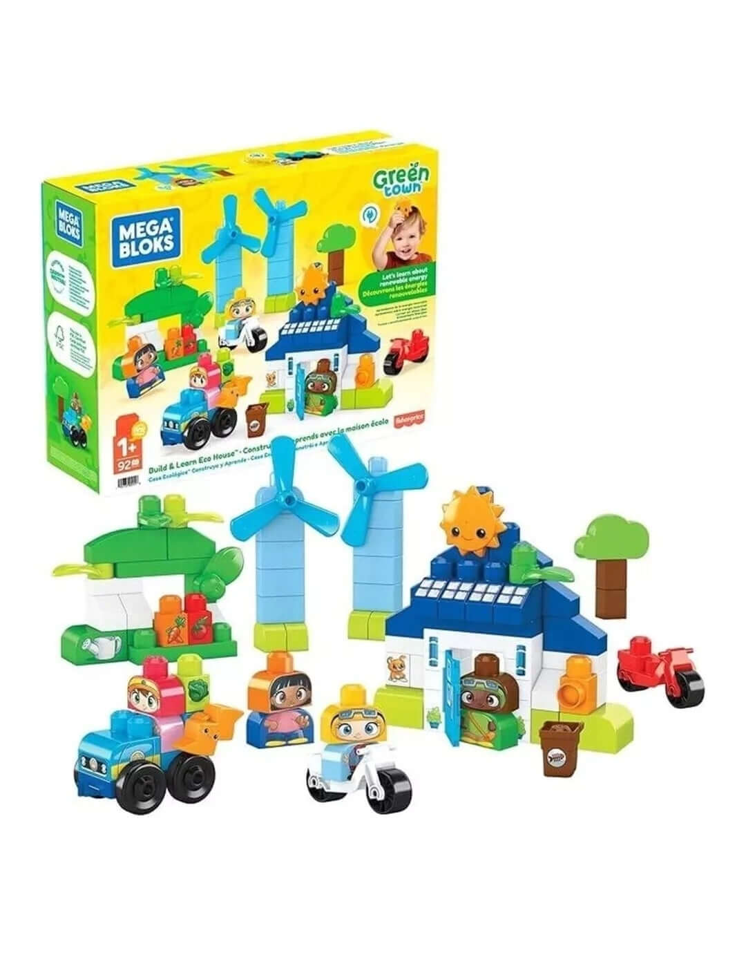 MEGA BLOKS Fisher-Price Toddler Building Blocks Green Town Playset 2021 NRFB - The Bargains Basement