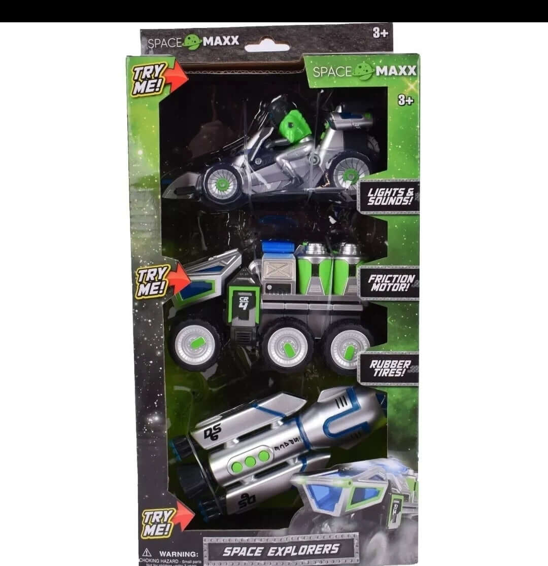 Space Maxx - Mini Space Vehicles - 3pk - The Bargains Basement