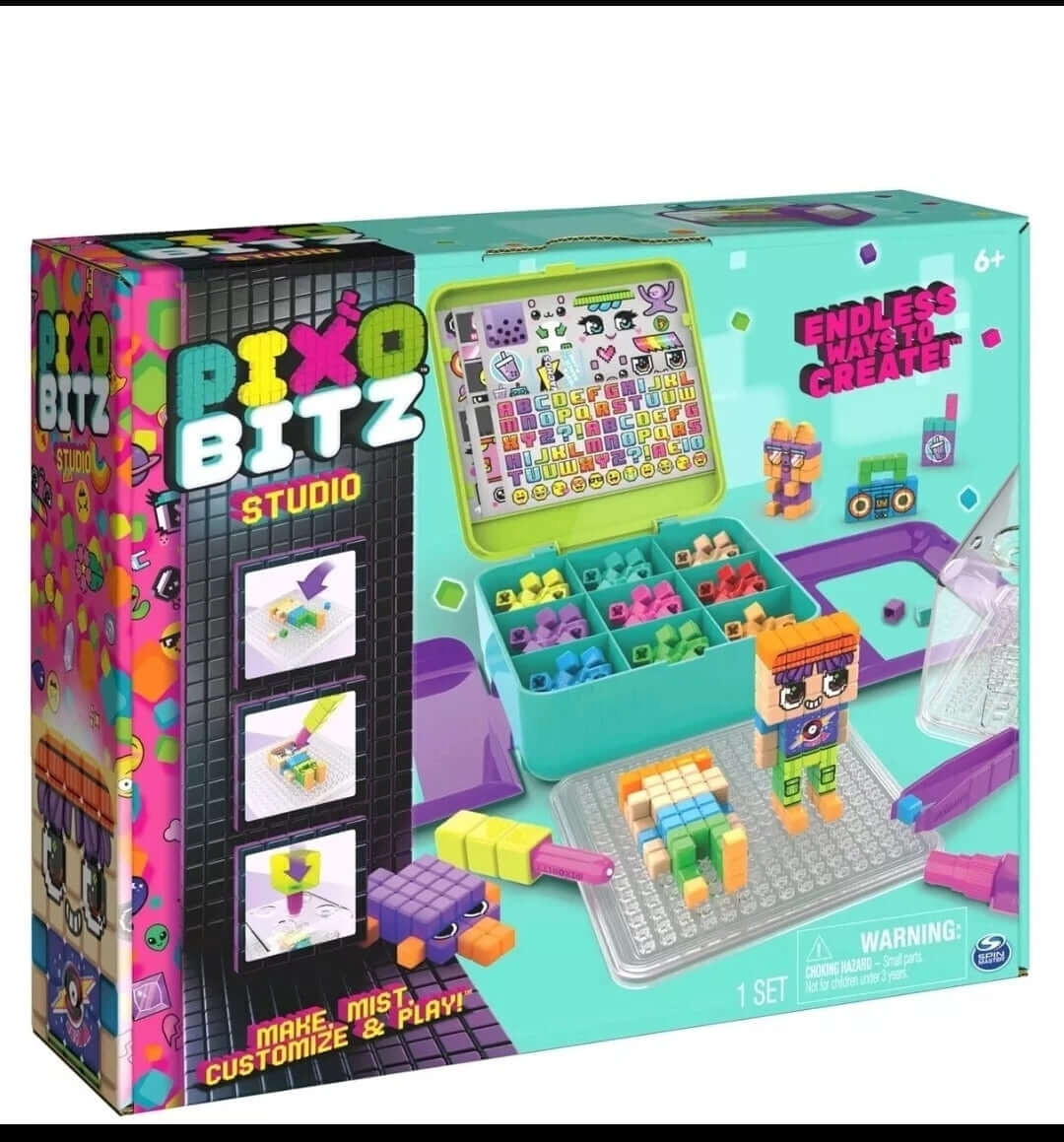 NEW Pixobitz Studio with 500 Water Fuse Beads, Decos and Accessories- Target Toy - The Bargains Basement
