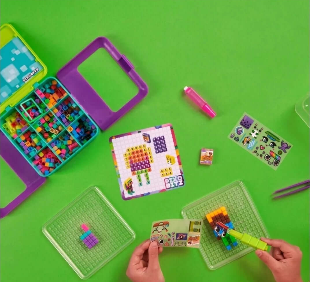 NEW Pixobitz Studio with 500 Water Fuse Beads, Decos and Accessories- Target Toy - The Bargains Basement