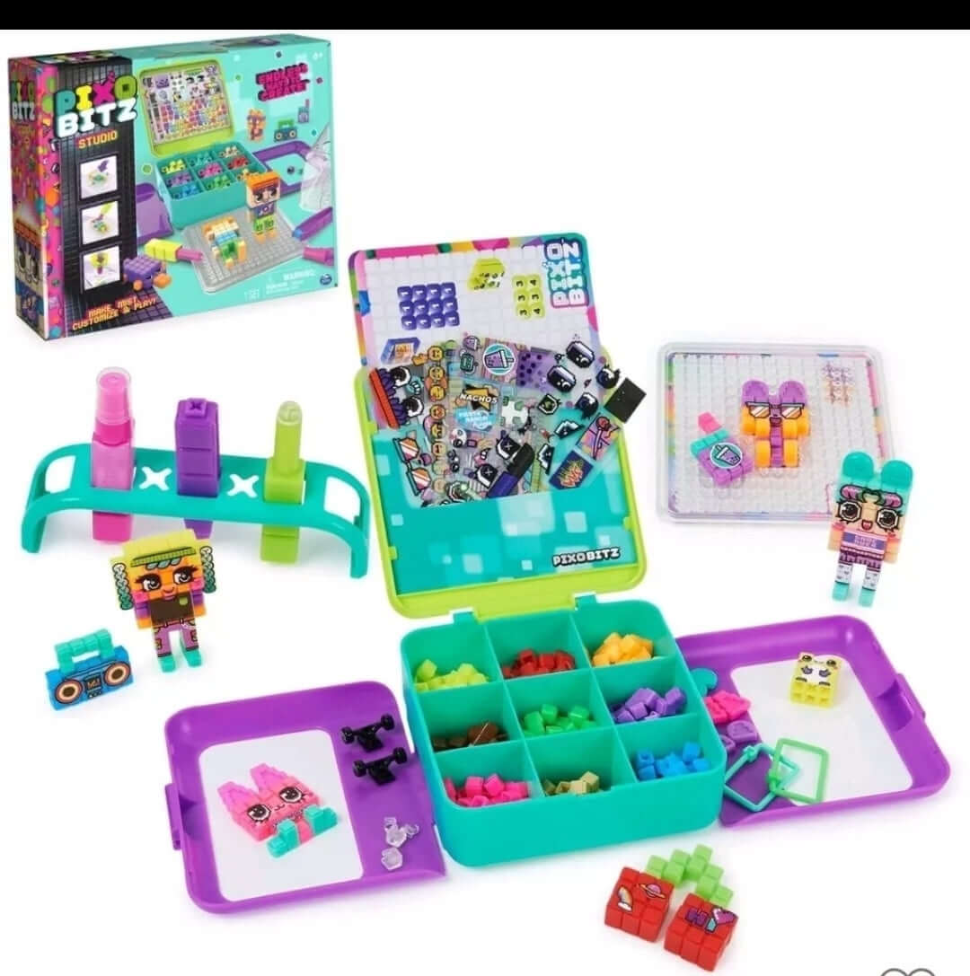 NEW Pixobitz Studio with 500 Water Fuse Beads, Decos and Accessories- Target Toy - The Bargains Basement