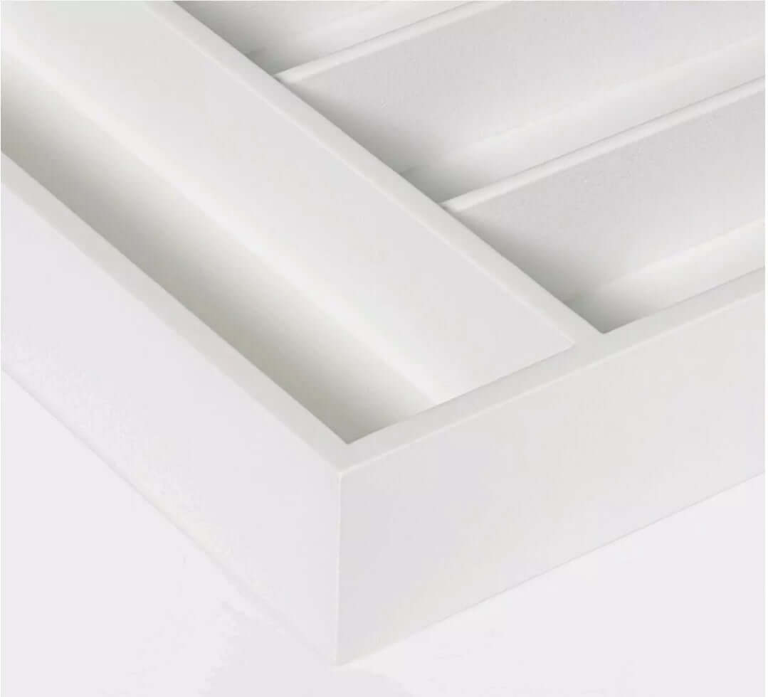 Threshold Bamboo Drawer Organizer - White - 13.9” x 9.96” x 1.89” - The Bargains Basement