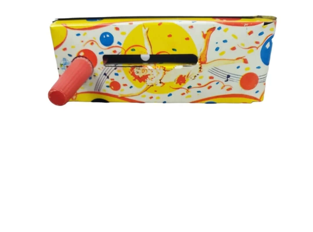 Vintage dancing girl, trumpet player, and dancing couple Noise Maker Tin Toys - The Bargains Basement