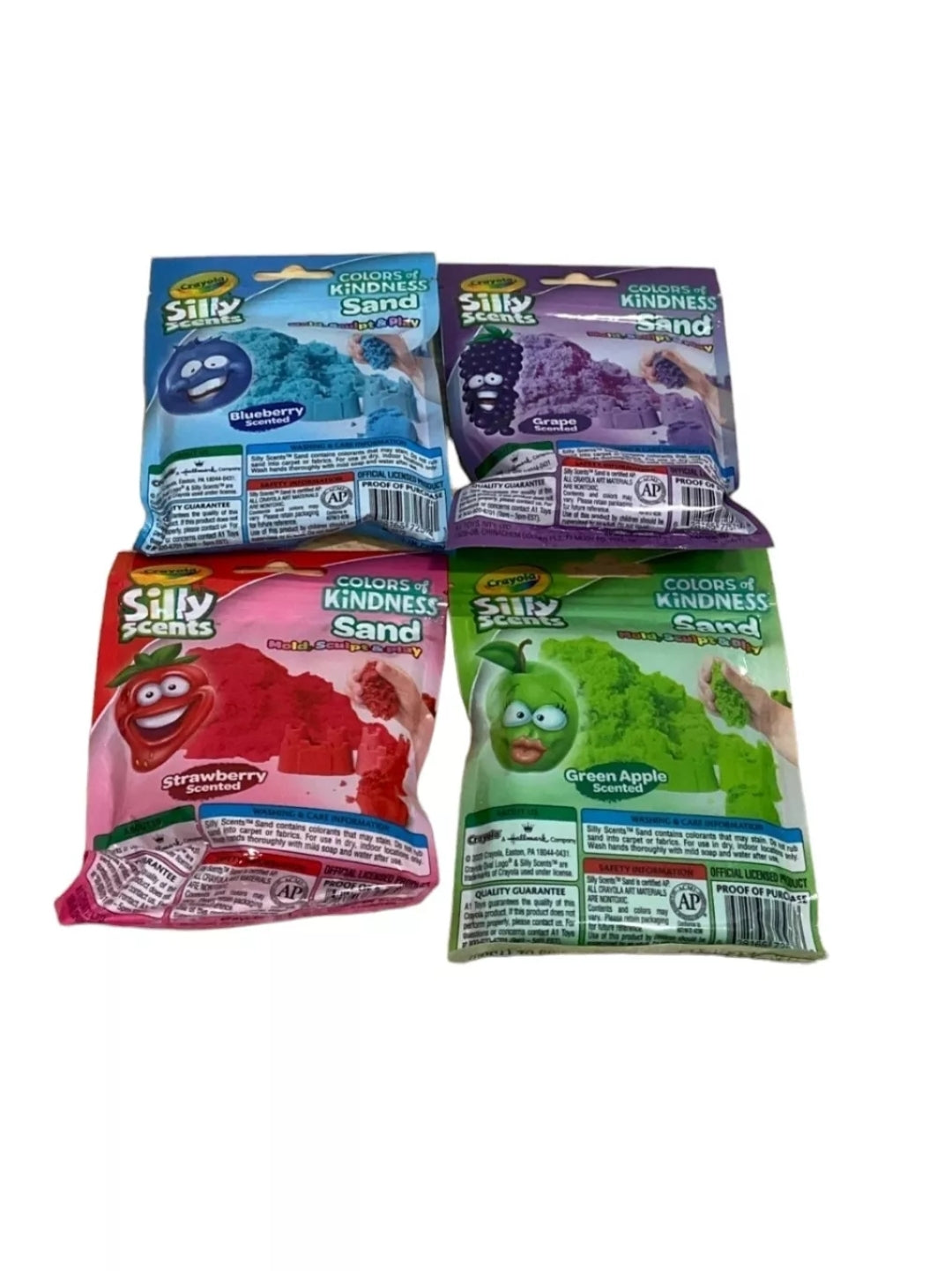 Crayola Silly Scents Sand 4.59oz x (4) Packs Assorted Scents Age 3+