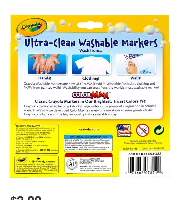 Ultra-Clean washable Markers 10 - The Bargains Basement