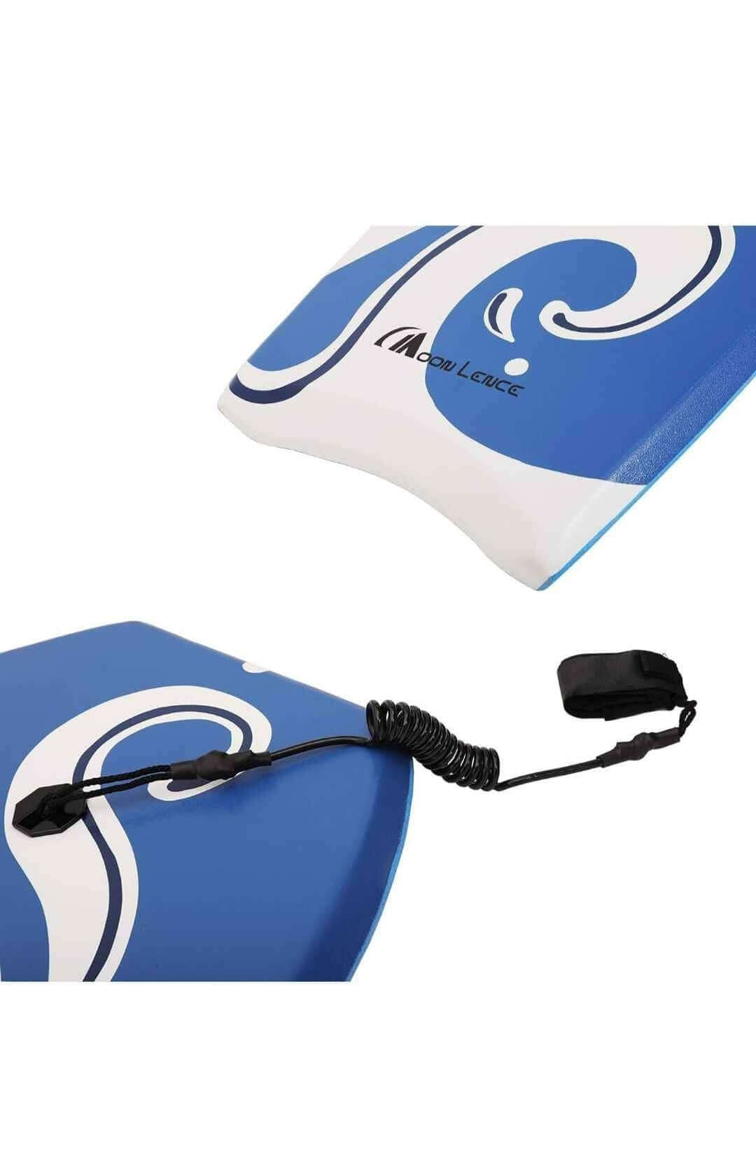 MOON LENCE Body Board for Beach with EPS Core & Wrist lead - The Bargains Basement