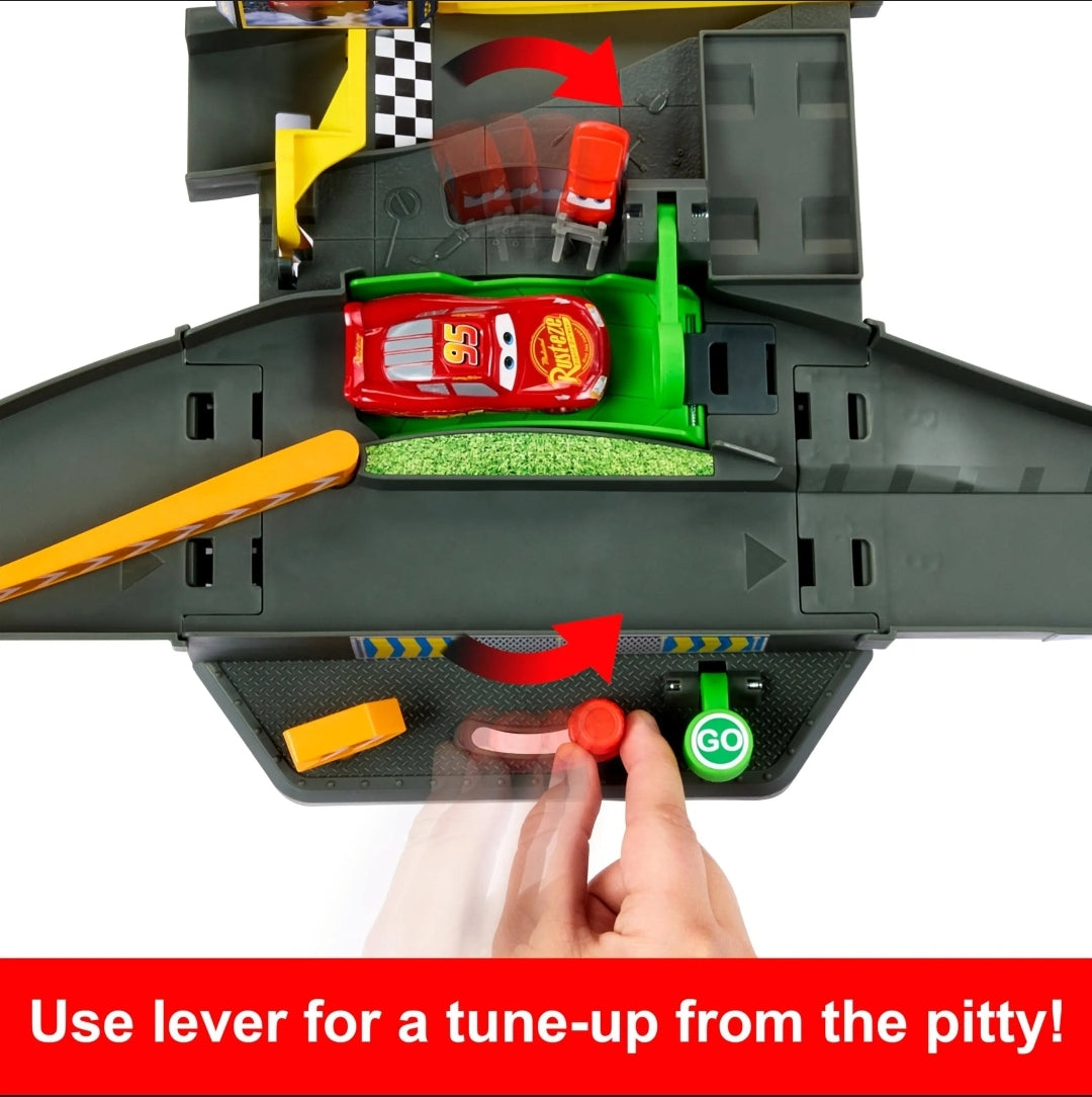 Disney Pixar Cars Piston Cup Action Speedway Playset( Box a little beat up) - The Bargains Basement