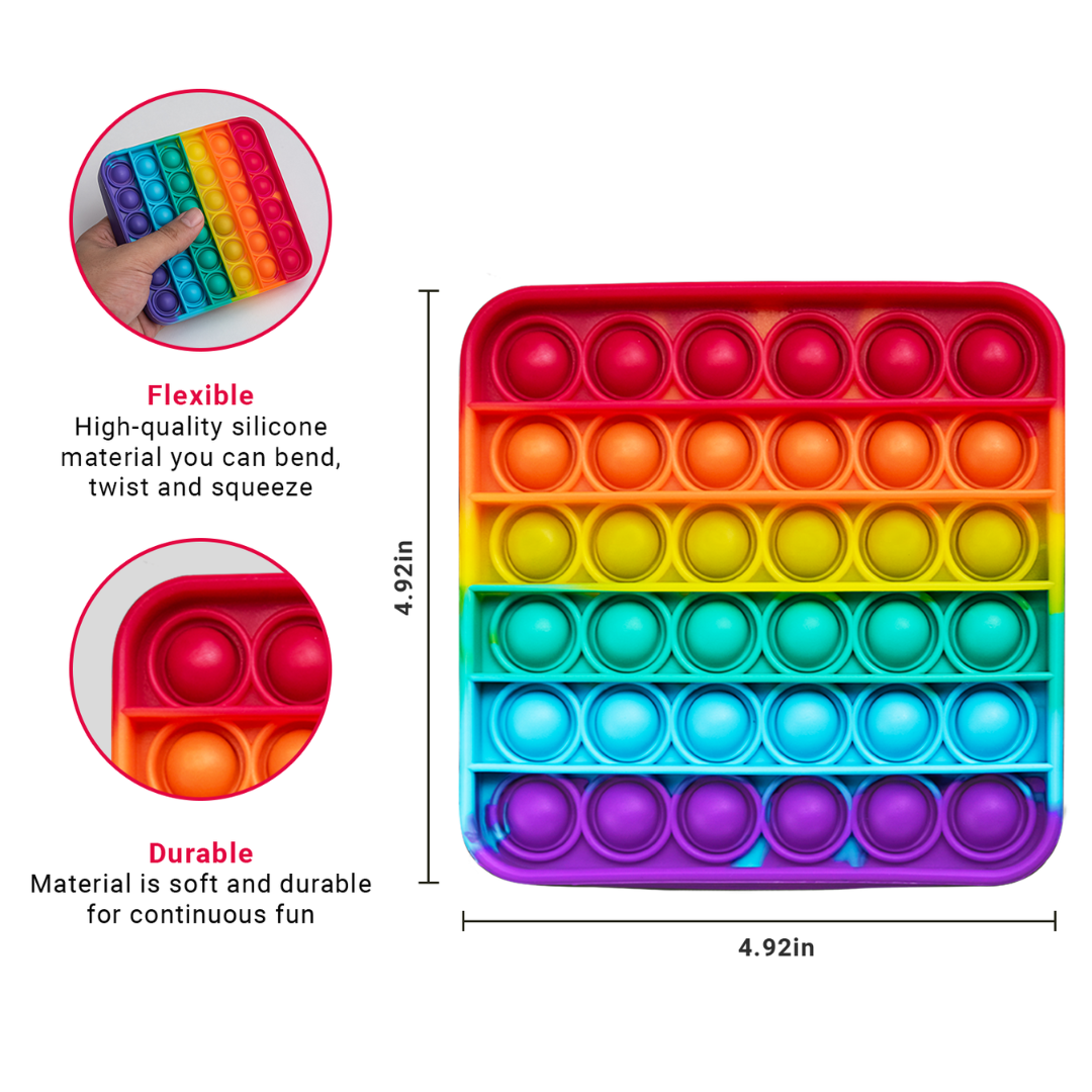4 Extra Rainbow Fidget Mats (The Fidget Game: Sight Words) The Fidget Games