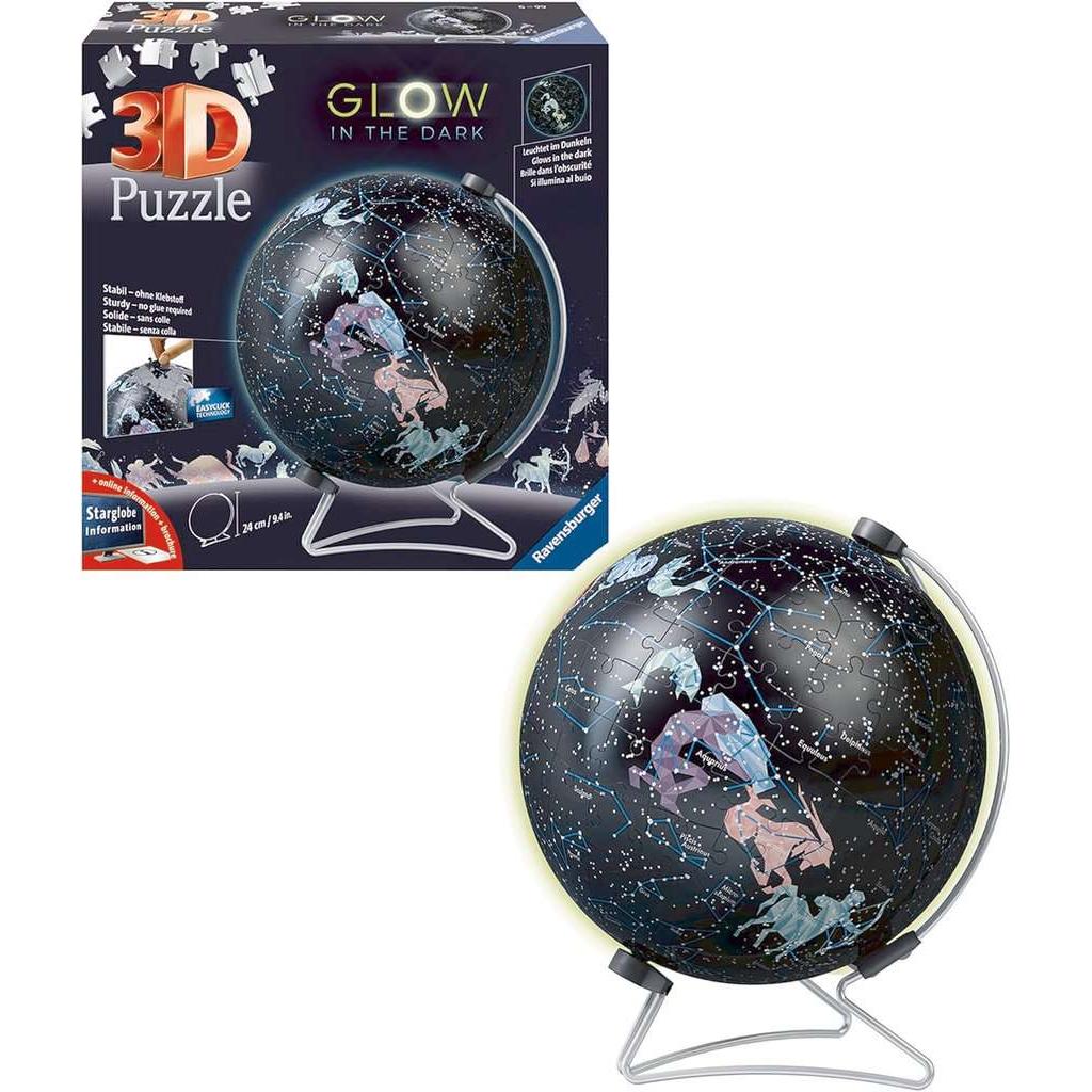 Starglobe "Glow in the Dark" 190 Piece 3D Jigsaw Puzzle Ravensburger Puzzle Merchant