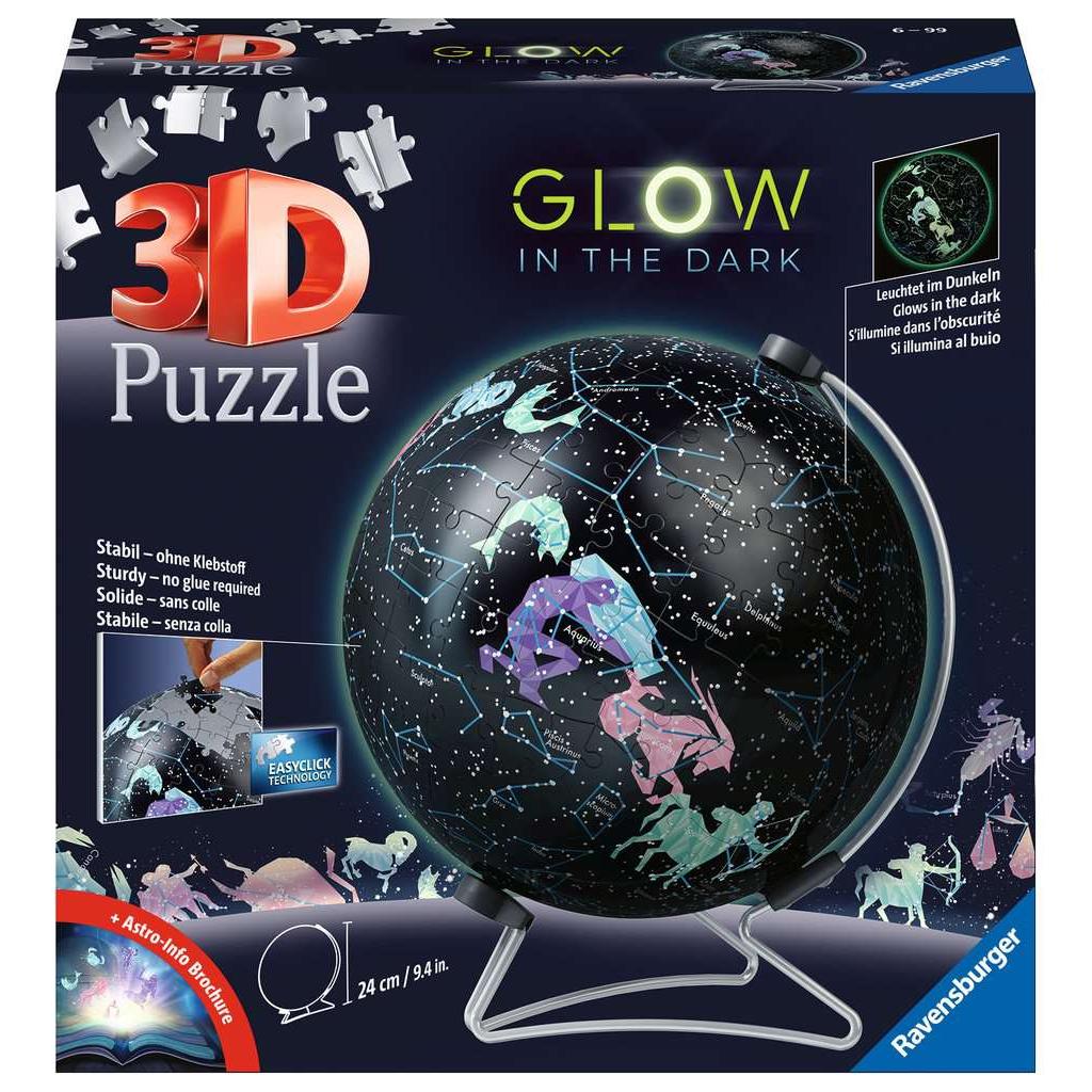 Starglobe "Glow in the Dark" 190 Piece 3D Jigsaw Puzzle Ravensburger Puzzle Merchant