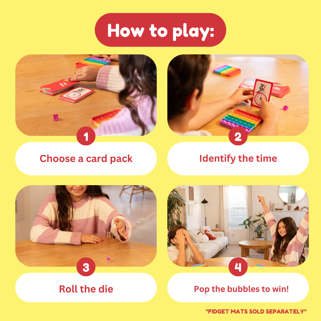 Telling Time Card Pack The Fidget Games