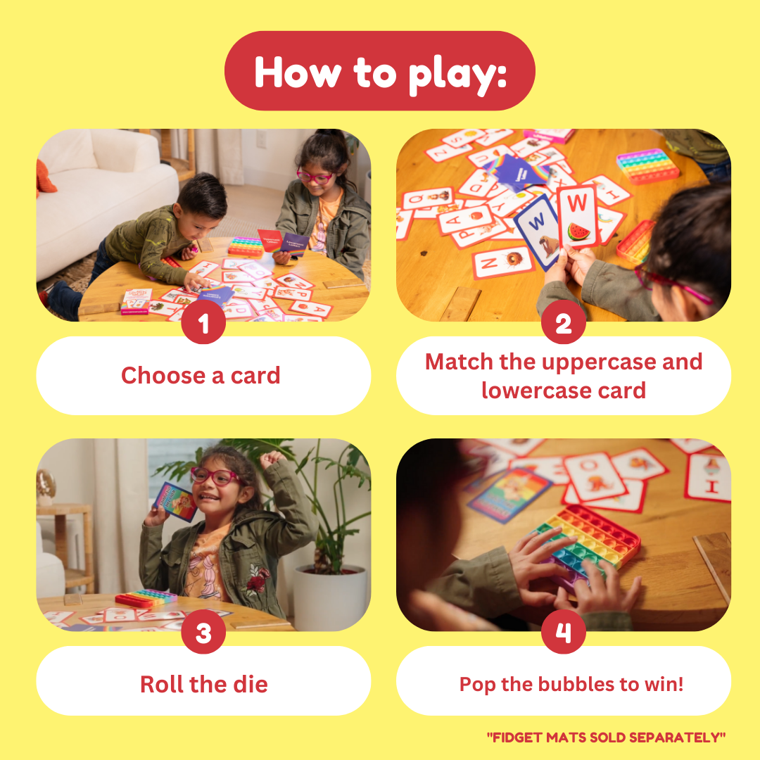 .ABC: Learn Uppercase & Lowercase Letters Card Pack The Fidget Games