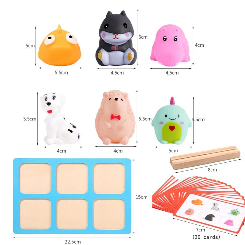 Animal Matching Game Sensory Educational Toy - The Bargains BasementAnimal Matching Game Sensory Educational Toy
