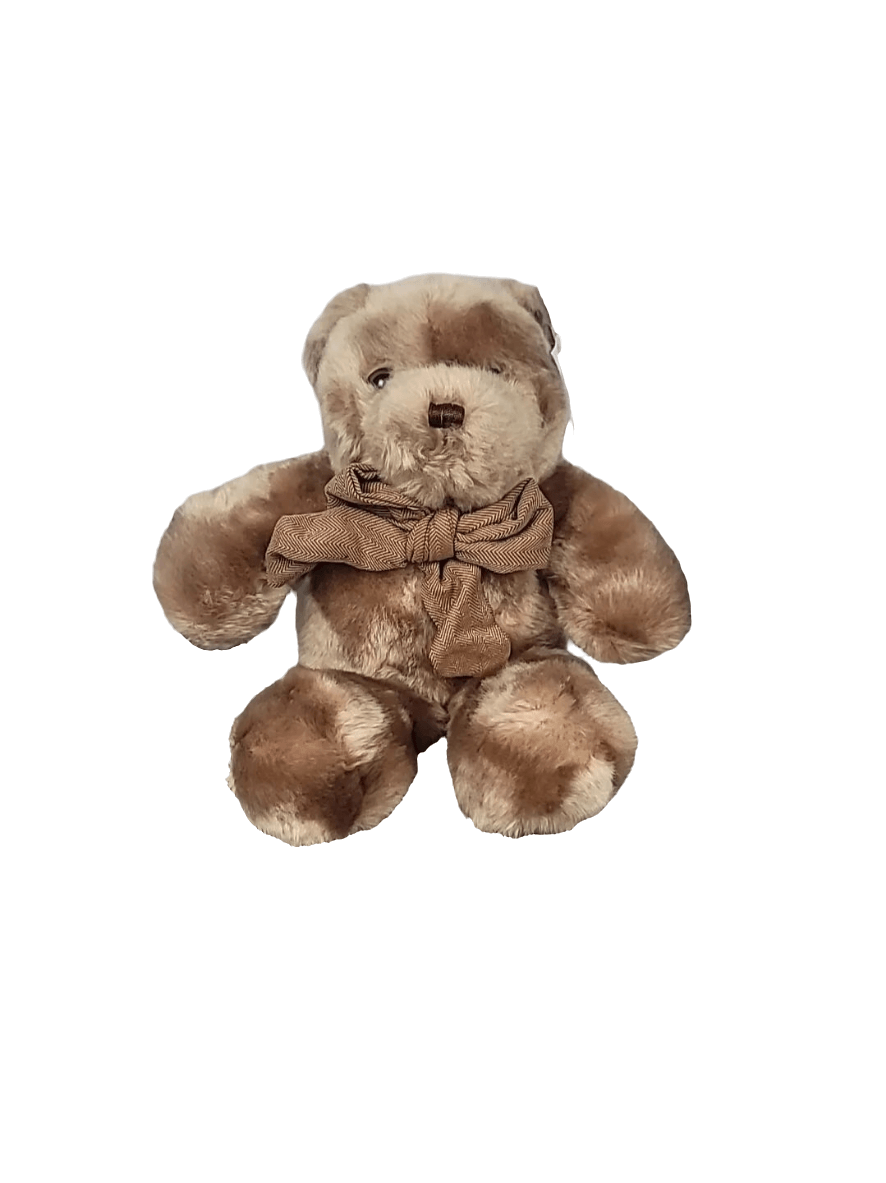 Floppy Brown Bear with Brown Tie Unbranded Very Soft - The Bargains Basement