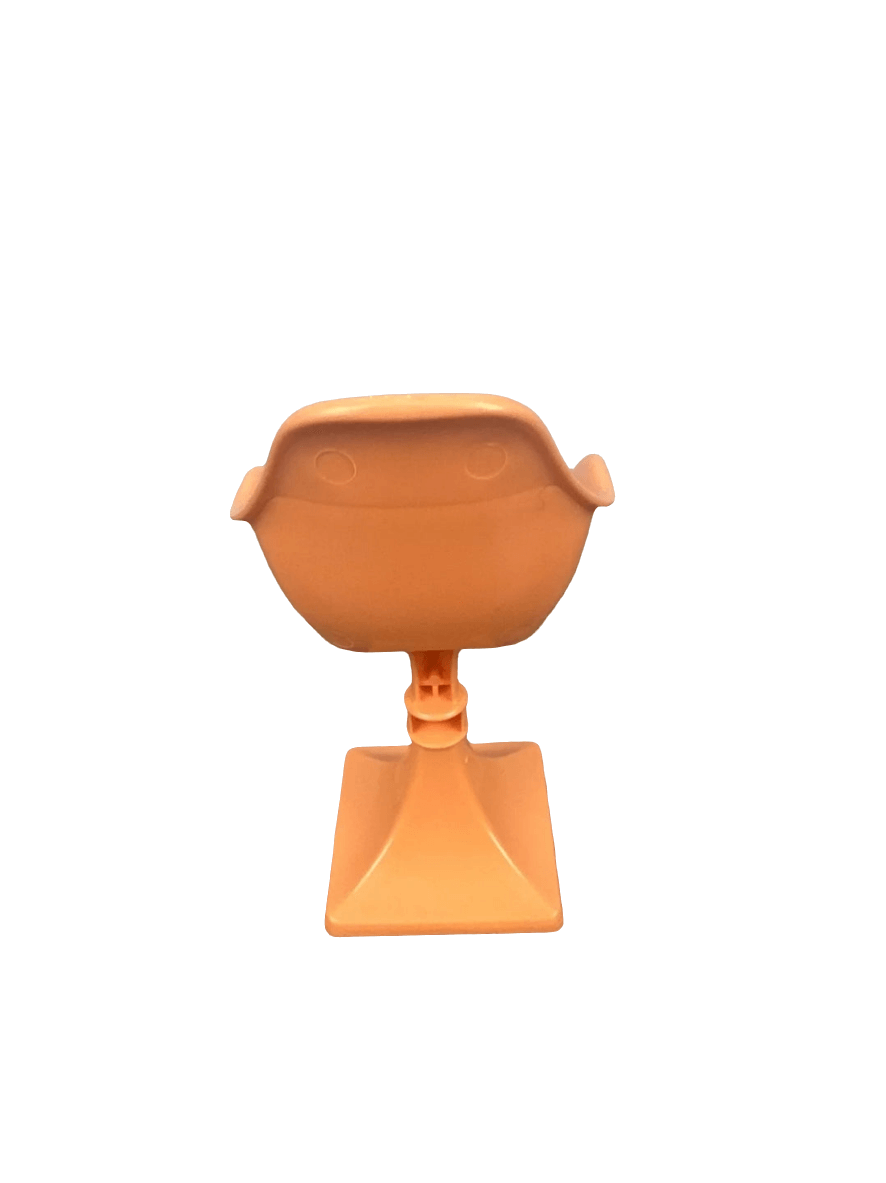 Barbie Dream House Playset Replacement Doll Size Orange Chair Stool - The Bargains Basement