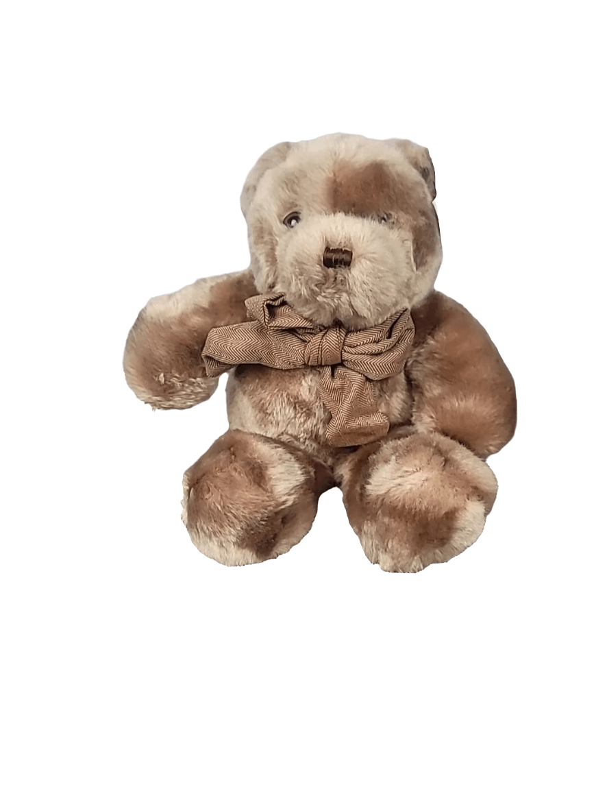 Floppy Brown Bear with Brown Tie Unbranded Very Soft - The Bargains Basement